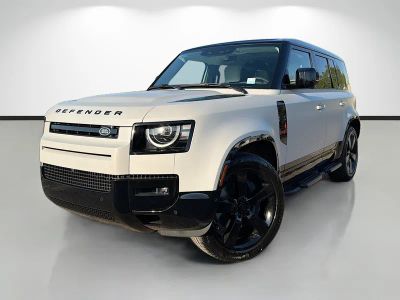 2026 Land Rover Defender 110 X-Dynamic SE in Borasco Grey Metallic — front three-quarter view