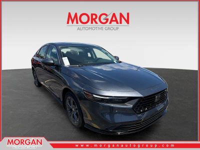 2026 Honda Accord Hybrid EX-L in Meteorite Gray Metallic — front three-quarter view