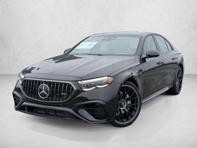 2026 Mercedes-Benz AMG E 53 E AMG &reg; E 53 E 4MATIC+ &reg; Sedan in Obsidian Black — front three-quarter view