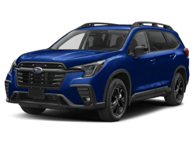 2026 Subaru Ascent Premium in Sapphire Blue Pearl — front three-quarter view