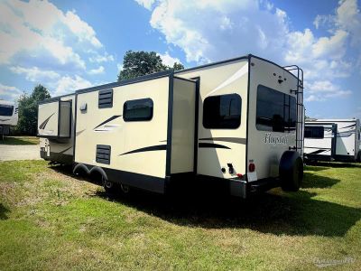2020 Forest River Flagstaff Super Lite — rear three-quarter view
