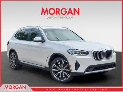 2022 BMW X3 sDrive30i in Mineral White Metallic — front three-quarter view