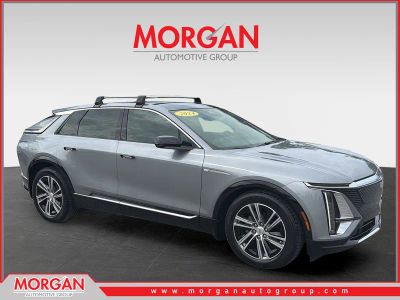 2024 Cadillac LYRIQ Luxury in Silver — front three-quarter view