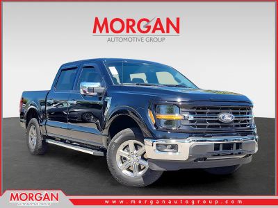 2024 Ford F-150 XLT in Black — front three-quarter view