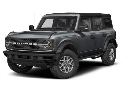 2026 Ford Bronco Badlands in Gray — front three-quarter view