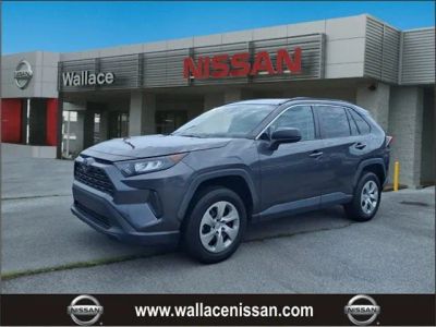 2021 Toyota RAV4 LE in Magnetic Gray Metallic 1G3 — front three-quarter view