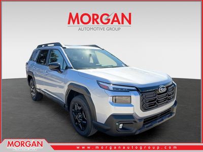 2026 Subaru Outback Limited in Ice Silver Metallic — front three-quarter view