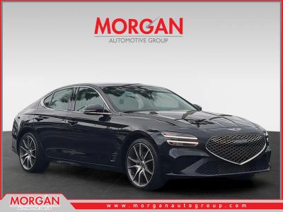 2023 Genesis G70 2.0T in Black — front three-quarter view