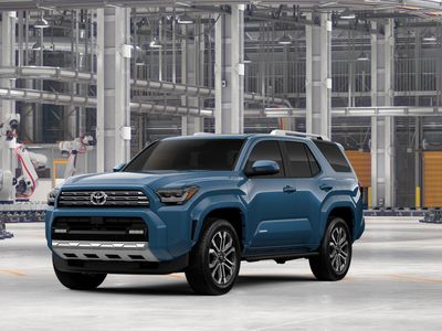 2026 Toyota 4Runner Limited in Heritage Blue — front three-quarter view