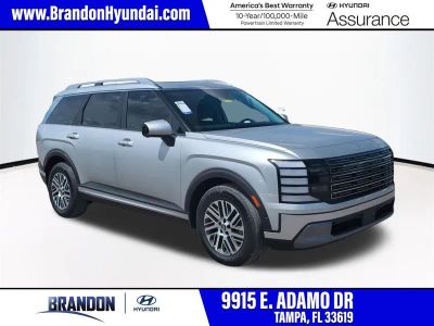 2026 Hyundai PALISADE SEL Premium in Silver — front three-quarter view