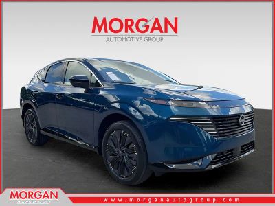 2026 Nissan Murano Platinum in Blue — front three-quarter view