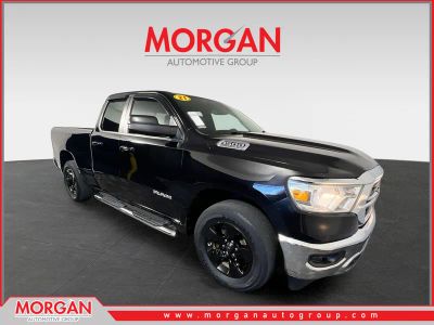 2021 Ram 1500 Big Horn/Lone Star in Diamond Black Crystal Pearlcoat — front three-quarter view