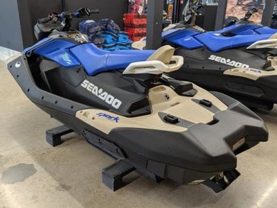 2025 Sea-Doo Spark 3up Trixx 90 with Sound System-Sand/Dazzling — rear three-quarter view