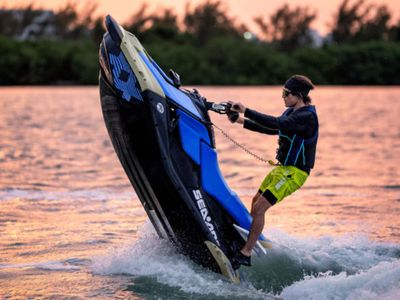 2025 Sea-Doo Spark 3up Trixx 90 with Sound System-Sand/Dazzling — side profile view