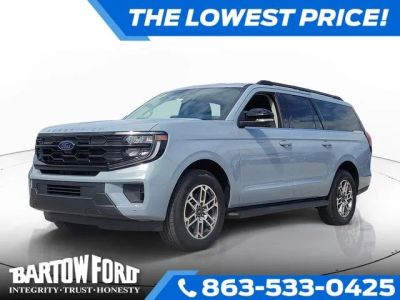 2026 Ford Expedition Max Active in Gray Metallic — front three-quarter view