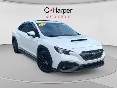 2022 Subaru WRX Premium in White — front three-quarter view