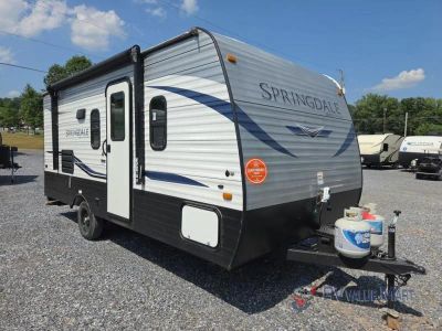 2021 Keystone RV Springdale Mini — rear three-quarter view