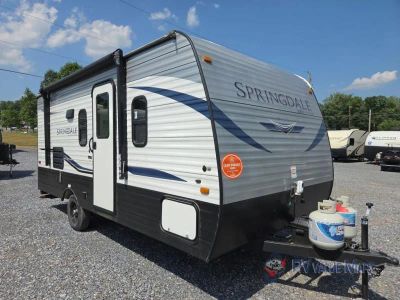 2021 Keystone RV Springdale Mini — front three-quarter view