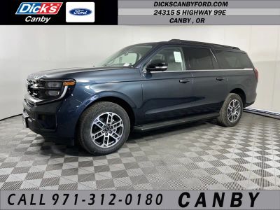 2026 Ford Expedition Max Active in Stone Blue Metallic — front three-quarter view