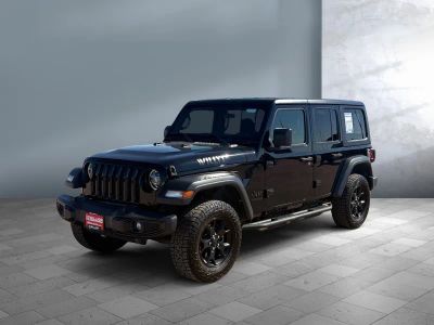 2020 Jeep Wrangler Unlimited — front three-quarter view