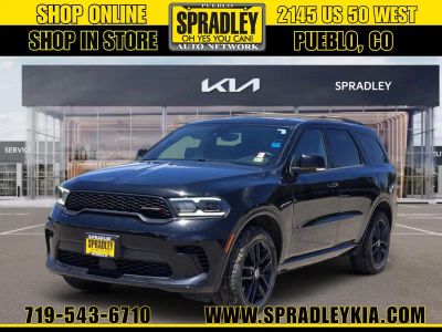 2024 Dodge Durango GT Plus in Db Black Clearcoat — front three-quarter view