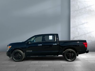 2021 Nissan Titan — rear three-quarter view