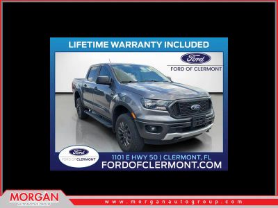 2023 Ford Ranger XLT in Gray — front three-quarter view