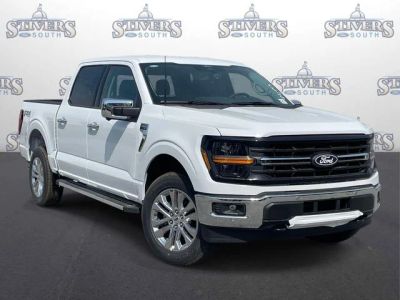 2026 Ford F-150 XLT in White — front three-quarter view