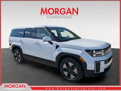 2026 Hyundai SANTA FE HYBRID SE in Serenity White — front three-quarter view