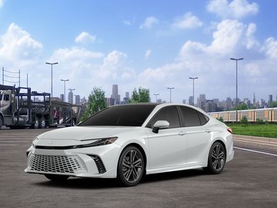 2026 Toyota Camry XSE in Wind Chill Pearl — front three-quarter view