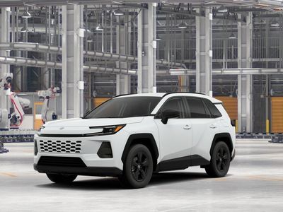 2026 Toyota RAV4 LE in Ice Cap — front three-quarter view