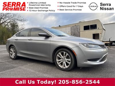 2016 Chrysler 200 Limited in Billet Silver — front three-quarter view