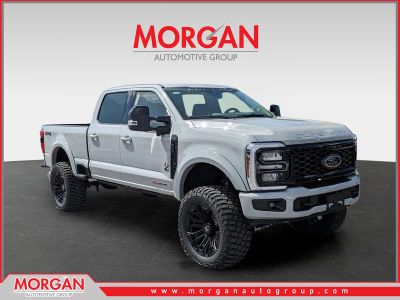 2026 Ford F-250SD Lariat Black Widow in White — front three-quarter view