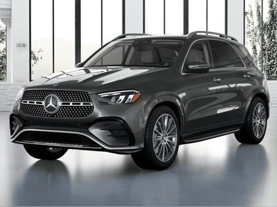 2026 Mercedes-Benz GLE 350 in Selenite Grey Metallic — front three-quarter view