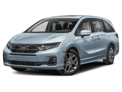 2026 Honda Odyssey Touring in Gray — front three-quarter view
