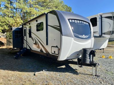 2021 Venture RV SportTrek Touring 343VIK — front three-quarter view