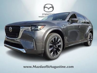2026 Mazda CX-90 3.3 Turbo S Premium Plus in Gray — front three-quarter view