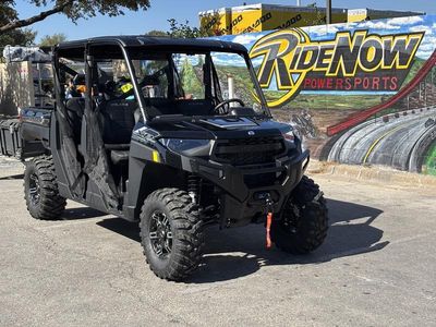 2026 Polaris Ranger Crew XP 1000 Texas Edition in TEXAS BLACK CRYSTAL — front three-quarter view