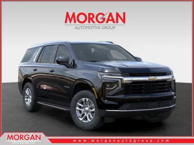 2026 Chevrolet Tahoe LS in Black — front three-quarter view