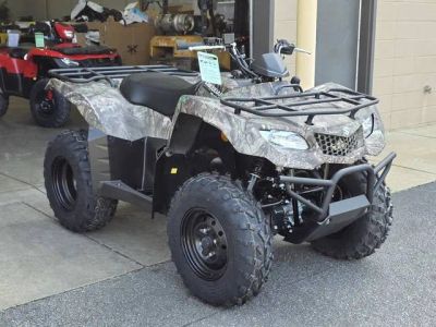 2025 Suzuki KingQuad 400ASi Camo — front three-quarter view