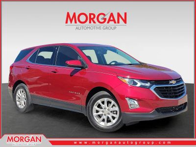 2020 Chevrolet Equinox LT in Cajun Red Tintcoat — front three-quarter view