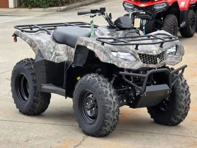 2025 Suzuki KingQuad 400ASi Camo — front three-quarter view