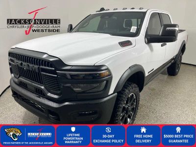 2026 RAM 2500 Rebel in Bright White Clear-Coat Exterior Paint — front three-quarter view