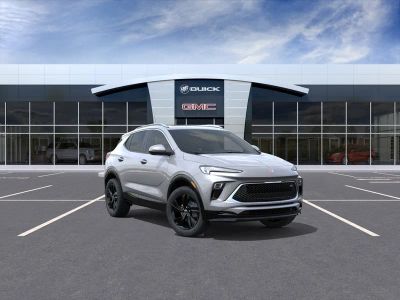 2026 Buick Encore GX Sport Touring in Moonstone Gray Metallic — front three-quarter view