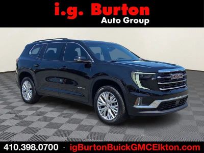 2026 GMC Acadia Elevation in Ebony Twilight Metallic — front three-quarter view