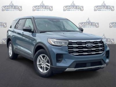 2026 Ford Explorer Active in Blue — front three-quarter view