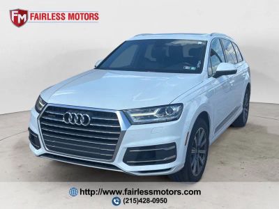 2018 Audi Q7 3.0T quattro Premium Plus AWD 4dr SUV in White — front three-quarter view
