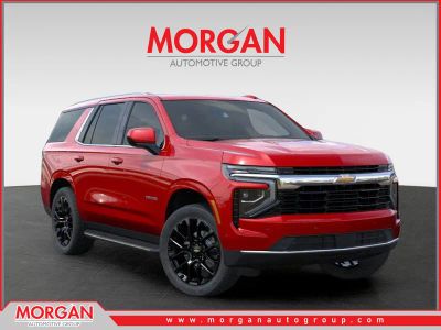 2026 Chevrolet Tahoe LS in Radiant Red Tintcoat — front three-quarter view