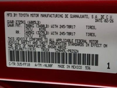 2026 Toyota Tacoma 4WD 6' Bed — photo 40 view