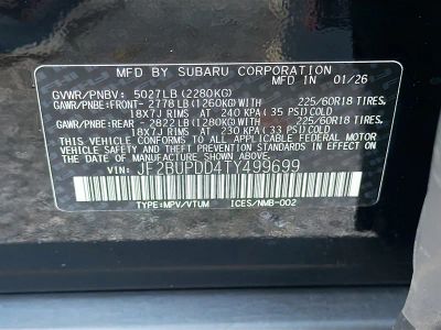 2026 Subaru Outback — photo 43 view